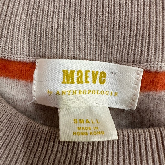 Maeve Anthropologie Penelope Striped Lambswool Sweater Women's Small - Picture 7 of 8
